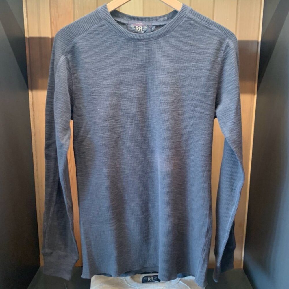 Double RL - Waffle-Knit Crewneck